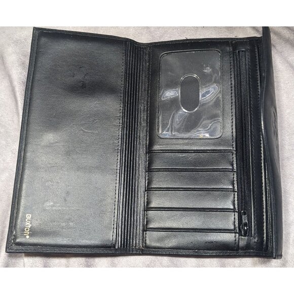 Vintage Buxton Leather Black Wallet With Attached Coin Pouch - Picture 16 of 16